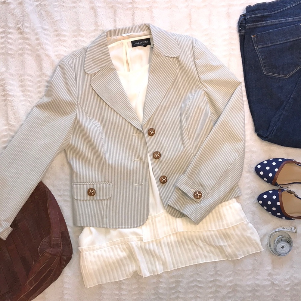 ❌SOLD❌ TALBOTS Striped Blazer